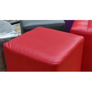 Пуфік-банкетка для примірки взуття (червоний куб)